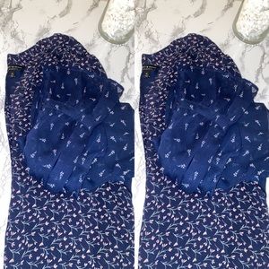 Lucky Brand Flounce Flowered Top 🍀